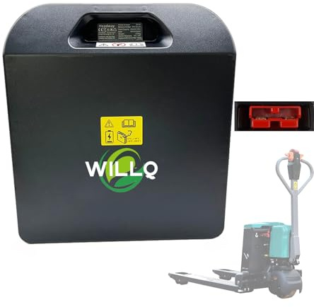 WILLQ Batterie Remplacement Lithium 24V 606h 40Ah 20Ah pour Chariot élévateur électrique PWB15/PWB20 Batterie LiFePO4 48V 20Ah pour transpalette électrique PWB15/PWB20,24v40ah