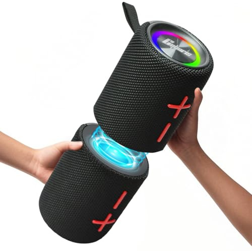 2-in-1 magnetischer doppelt trennbarer Bluetooth-Lautsprecher, 40 W kabellose tragbare Lautsprecher mit tiefem Bass, IPX6-wasserdicht, Bluetooth 5.3, 24 Stunden Wiedergabe, 360°-Stereo-Sound für die