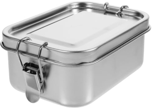 NESTINGHO Contenitore Porta Pranzo in Acciaio Inossidabile da 550ml, Scatola per Alimenti Resistente e Ermetica, per Famiglia e Lavoro