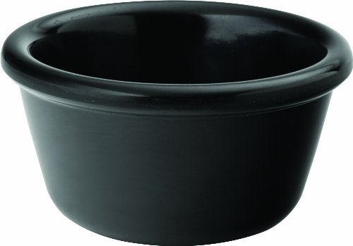 Utopia CAS285DS03 Melamine Ramekins, 4 oz., 12 cL, Plain Black (Pack of 48)