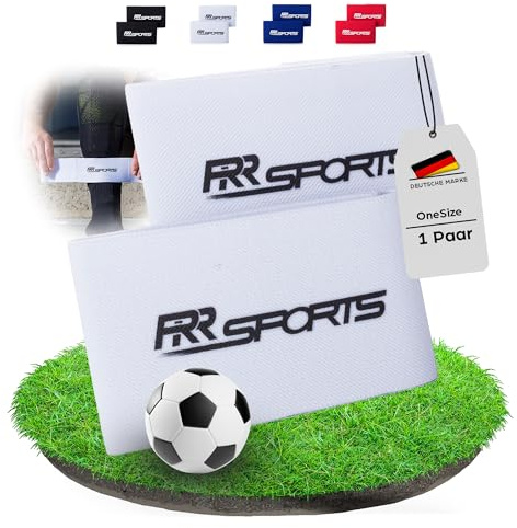 RR Sports - 1 Paar Schienbeinschonerhalter Fußball mit Klettverschluss für Herren, Damen & Kinder