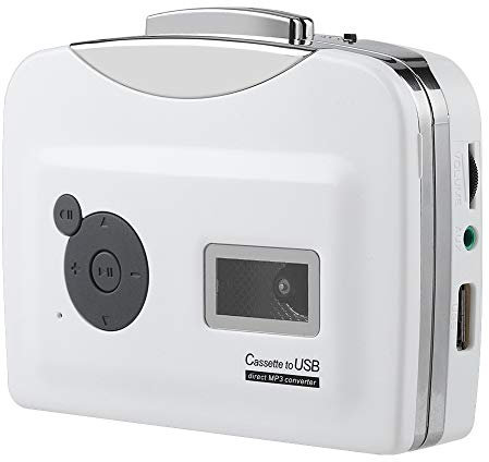 Lettore di cassette- Lettore di cassette portatile Unità flash USB Cattura Lettore musicale, Convertitore di cassette in MP3 Lettore di cassette Registratore di cassette Adatto
