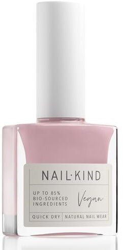 NAILKIND Pink Nail Polish - Bon Bon Blush - Classic - Nude Nail Varnish - Vegan Nail Lacquer + Peta Certified + Cruelty Free - Quick Drying & Long Lasting - Chip Resistant Manicure - 8ml