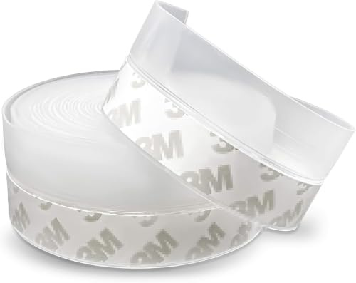 JEMESI Türdichtung selbstklebendes Türen Zugluftstopper, 45cm x 10m Silikagel Duschtür Dichtung stärkes Dichtungsband Fenster Türen zum Siegel, schalldicht, staubdicht, wasserdicht (Transparent)