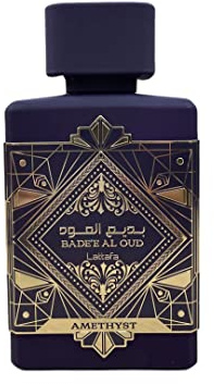 Badee Al Oud Amethyst Unisex For men and Women Eau De parfum 100ml - Fresh Fruity, Floral And Woody Frangrance - Sleek Bottle With Spray Nozzle