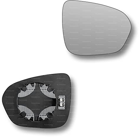 Less4spares Replacement Wing Mirror Glass Right Compatible with Dacia Duster 2018-2022 CLIP-ON Driver Off side Heated Convex