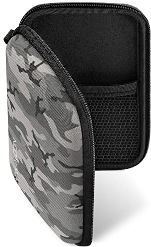 deleyCON Navi Tasche Navi Case 4,3 Zoll & 5 Zoll - Camouflage | Tasche für Navigationsgeräte, 14,6x9,3x3,4cm, robust und stoßsicher, 2 Innenfächer