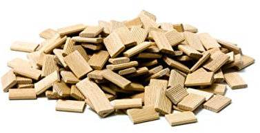 Tolux Tasselli Legno 8x22x40 [mm] 130 pz, Cavicchi legno rettangolare, Compatibile con tutte le fresatrici per giunzioni compresa Festool. Realizzati in legno di faggio di alta qualità.