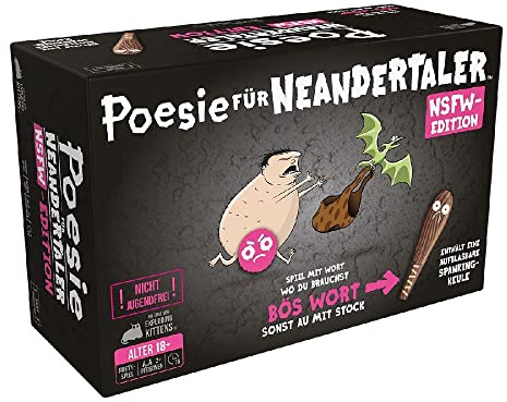 Exploding Kittens, Poesie für Neandertaler NSFW-Edition, Partyspiel, DE