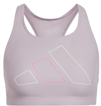 adidas Donna Big Bars Bikini Top, Preloved Fig, XS