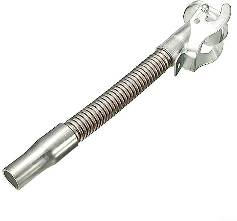 Silver Flexible Pouring Spout Silver Metal Jerry Can Spout Nozzle Fits For Standard 5L- 20L/Durable 30cm