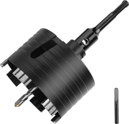 Bohrkrone 102mm mit M16-Aufnahme,SDS Plus Adapter 110mm für Mauerwerk, Kalksandstein,Ziegel,Stein,Put