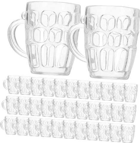 Cabilock Lot De 50 Chopes À Bière Miniatures Pour Maison De Poupée Modèles De Chopes À Bière Décoratives Pour Barbecue Mariage Fête En Plein Air Accessoires Photo