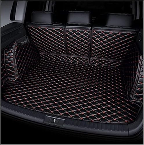 YFFYSM Auto All Inclusive Kofferraummatte Kofferraumwanne, Für Mercedes-Benz GLC 2016-2021 Antirutschmatte Kofferraum Schutzmatte Zubehör.,B/BlackRed