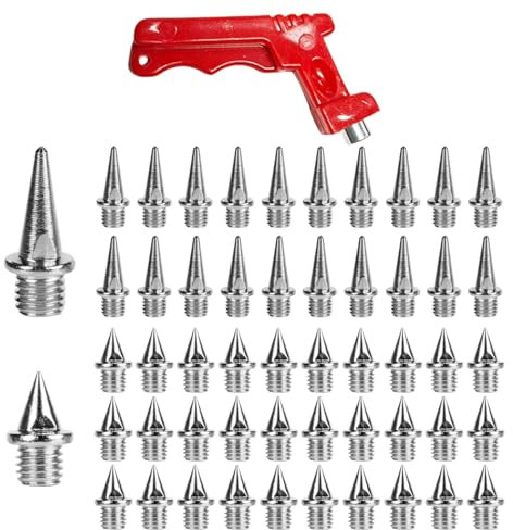 30 Pezzi Di Chiodi Appuntiti In Acciaio, 20 Pezzi Di Chiodi Lunghi, 1 Pezzo Di Levachiodi, Chiodi Sostitutivi Per Scarpe Da Corsa, Chiodi Per Viti Per Scarpe Sportive