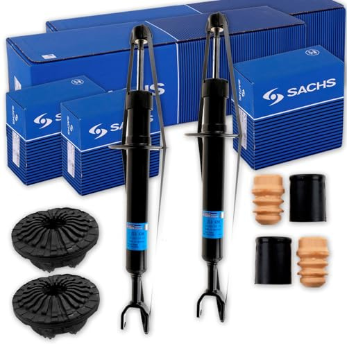 2x Sachs Stoßdämpfer Domlager 1x Protection Kit vorne | 312 638, 802 376, 900 075 Kompatibel mit A6 C6 (4F2),A6 C6 Avant (4F5)