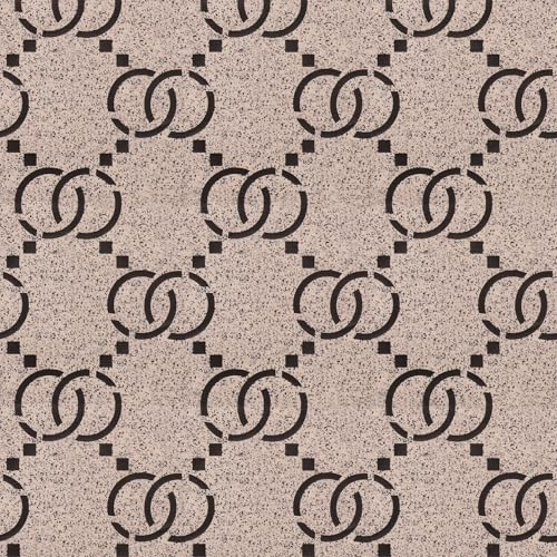 ICYEHAO Moderne Peel und Stick Tapete, 44 x 500cm Boho Kontakt Papier für Schränke Schubladen Beige Schwarz Streifen Geometrische selbstklebende abnehmbare Tapete für Schlafzimmer