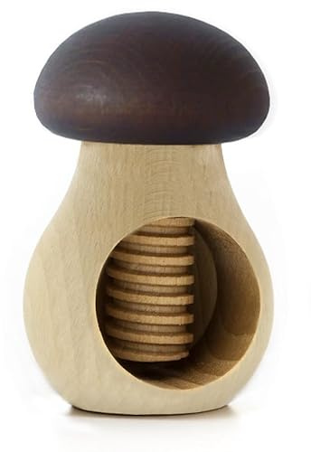Holzfee Nussknacker Pilz (Dunkelbraun | geölt)