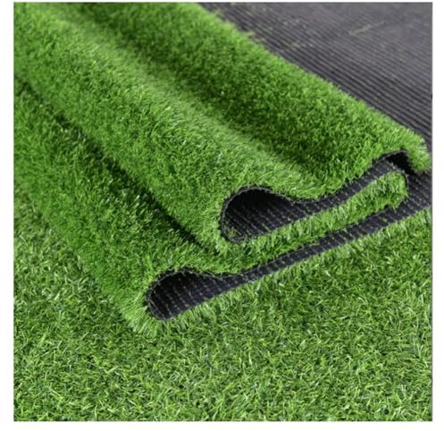 Grüner Kunstrasen-Teppich, 20 Mm Dicker Synthetischer Kunstrasen-Kunstrasen-Teppich Mit Entwässerungslöchern for Balkon-, Garten-, Rasen- Und Landschaftsdekorationen(3x4m(9.8 * 13.1ft))