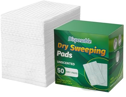 SUZZYVINE Trockene Kehrtücher, kompatibel mit bekannten Marken, Einweg-Staubwedel, Nachfüllpads für Bodenwischen und Reinigung, 100 Stück