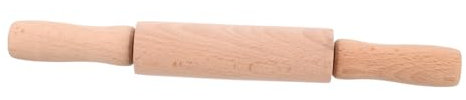 GLSTOY Solid Rolling Pin for Boy Girl Mini Dough Roller Wooden Pastry Tool for Baking Craft Holiday Decorative