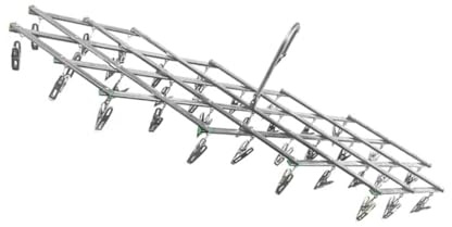 MAGICLULU 35pcs Strong Bearing Stainless Steel Hangers Clip for Clothing Towel Diaper Socks Non-Slip Drying Rack Easy to Use