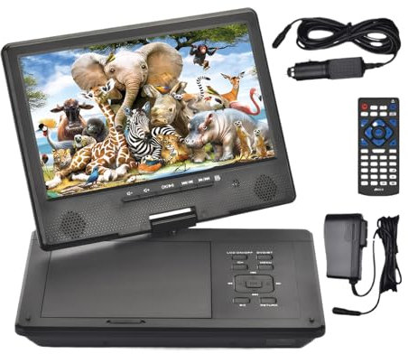 Zymoplas Lecteur CD DVD Portable avec lecteurs de disques connectivité sans Fil ABS Meilleur Lecteur DVD Portable lecteurs CD Portables