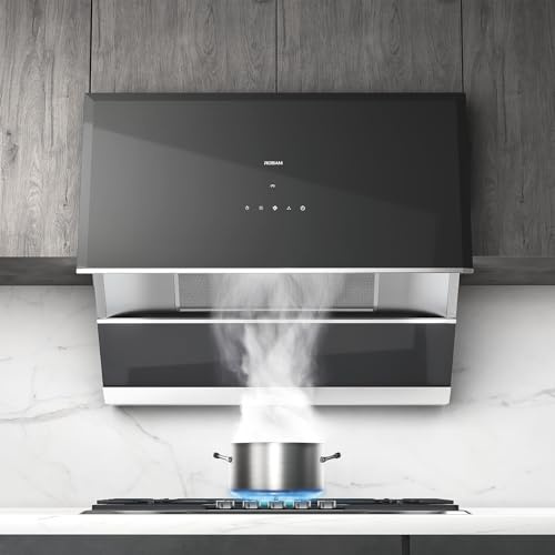 ROBAM 30 Inch Range Hood, 1050 CFM Vent Exhaust Fan, Quiet Brushless Motor, Gesture & Touch Control, Wash-Free Filter, LED Lights, Ducted Wall Mount or Under Cabinet, Easy-Clean Kitchen Vent Hood