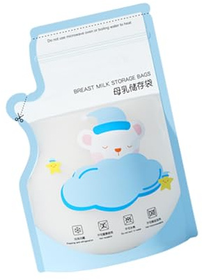30 bolsas de almacenamiento de leche materna sensibles a la temperatura con indicador para una alimentación segura, diseño a prueba de fugas, capacidad de 250 ml, almacenamiento de leche materna