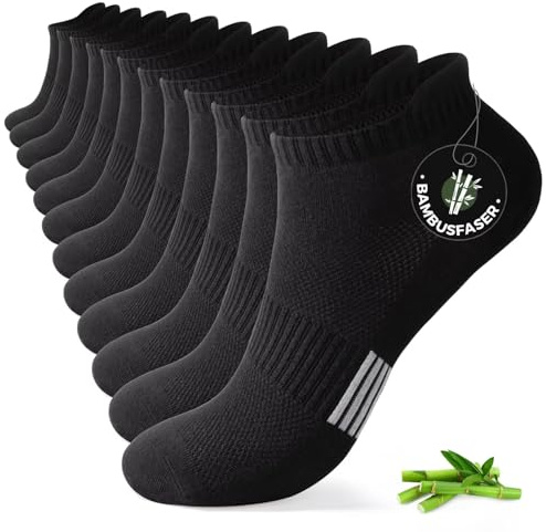FALARY Bambu strumpor 6/12 par, andas, luktfria, en storlek 35–50