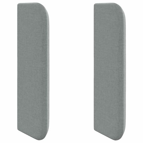 ZXQVLMRS Kopfteil Ear Stoff Grau 40,5 x 40,5 x 4 cm, Wandkissen für Schlafzimmer, Polsterkopfteil Wandpaneel modern, Wandmontage Bettzubehör