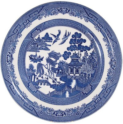 BLUE WILLOW sets of 6 dinnerplates 26cm CHURCHILL CHINA, Made in England by Churchill China