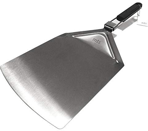 Pala per pizza in acciaio inox con maniglia pieghevole