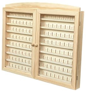 Greca Sammlervitrine Fingerhüte. Für 144 Fingerhüte. In Holz zu malen. Maßnahmen (weit/unterst/hohe): 60 * 6 * 54 cm.