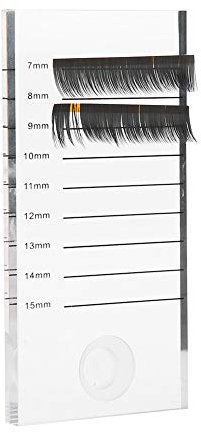 Eyelash Extension Stand, Acrylic lash Pallet Eyelash Extensions Lashes Palette Make Up Tool With Eyelash Ring Glue Holder