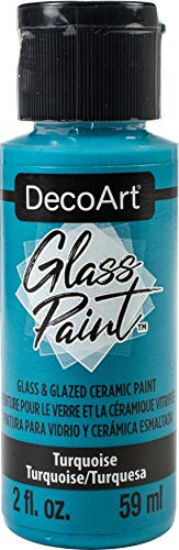 Decoart DGP09-30 Glasfarbe, ca. 57 ml, Türkis, Einheitsgröße, 59 milliliter