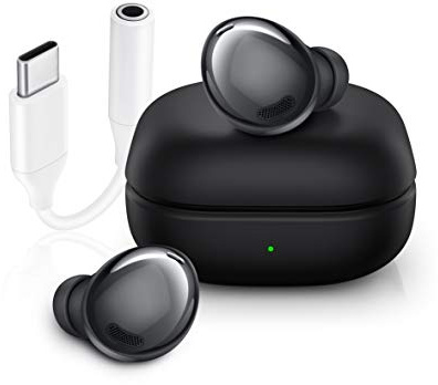 Samsung Galaxy Buds Pro Écouteurs sans Fil + Adaptateur USB-C, Annulation Active du Bruit, Son ambiant, IPX7, Charge sans Fil, Noir (Phantom Black) [Version française]