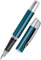 Online Füller Campus Petrol, Tinten-Füller für Rechtshänder, ergonomisches Griffstück, hochwertige Iridium-Feder medium, Standard-Tintenpatronen, inkl. Kombipatrone blau, Allergiker geeignet