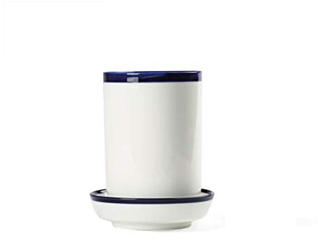 Porta Utensilios Recipiente for cubiertos, cerámica compacto Organizador escurridor for el hogar Forks cuchillos y cucharas palillos cubertería titular Escurridor Soporte de Utensilios Cocina