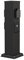 ledscom.de Colonne de Prises de Jardin Polly pour l'extérieur, IP44, Smart Home, WLAN, Alexa, Triple, Acier Inoxydable, Noir, carré, 40 cm