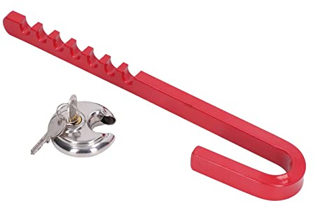 J Type Trailer Wheel Lock,Wheel Clamp Lock Security Anti Theft for Car Truck RV