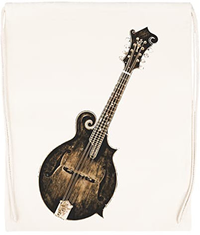 Vendax Mandolin Beige Sac de Sport à Cordon Drawstring Gym Bag Backpack