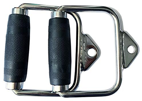 Rivotrance Kraftstation Latzug Griff, Latzugstange Kabelzug Griffe, Ruder D griff für Pulley Krafttraining Widerstandsbänder Trizepsseil Schlingentrainer Seilzug Fitness und Home Gym (1 Paar)