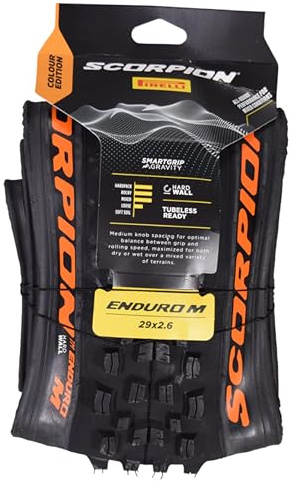 Pirelli Scorpion Enduro M orange Label 29 x 2.6 1x MTB-Reifen 29 Zoll Enduro Trail Reifen Mixed Terrain MTB Tire Fahrradreifen Tubeless Ready TLR Mountainbike Reifen Downhill Faltreifen 65-622