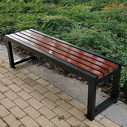 Gartenbank Holzbank Parkbank,metallbank Für 2-3 Sitzer Länge100/120/150cm,wetterfest Outdoor Bank Sitzbank,massivholz+metall Gartenmöbel Bänke,wetterfest Holzbank Bank,für Garten Terrasse Sitzbank