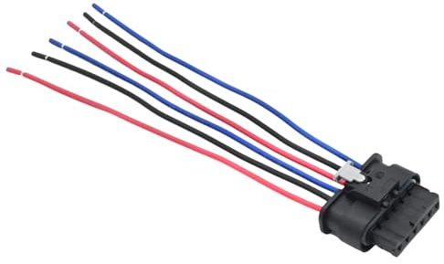 Ollanoos Conector de luz trasera de 6 pines precableado, arnés de conector de enchufe de lámpara trasera de 15 cm, repuesto para Fiat 500X 2016 2017 2018 2019 2020 2021 2022 sustituye a 61132359993