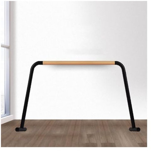 Balance-Ballettstange für Zuhause oder das Studio, Tanz-Stretching, verstellbare Stangenhöhe für Kinder und Erwachsene, tragbare freistehende Fitness-Tanzstange (Holz 120 x 104 cm)
