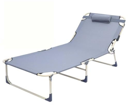 Campingbett, zusammenklappbares Campingbett für Erwachsene, extra breites tragbares Einzel-Campingbett, höhenverstellbares, bequemes Campingbett, einfach aufzubauendes Campingbett für Zelte,