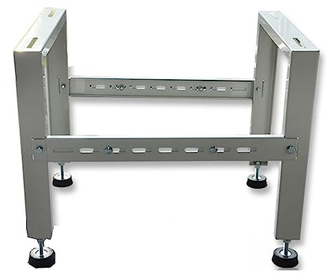 Soporte de montaje en tierra para unidad externa de aire acondicionado, bombas de calor universales, compresores y sistemas HVAC, soporte de metal plegable resistente para condensador para exteriore