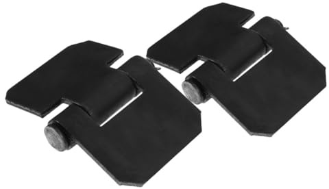 LIFKOME 2 pièces Charnières de Porte Lourdes pour Remorque Charnières Métalliques Épaissies de Porte Amovible Kit de Fixation Soudable Accessoires pour Remorques et Rv